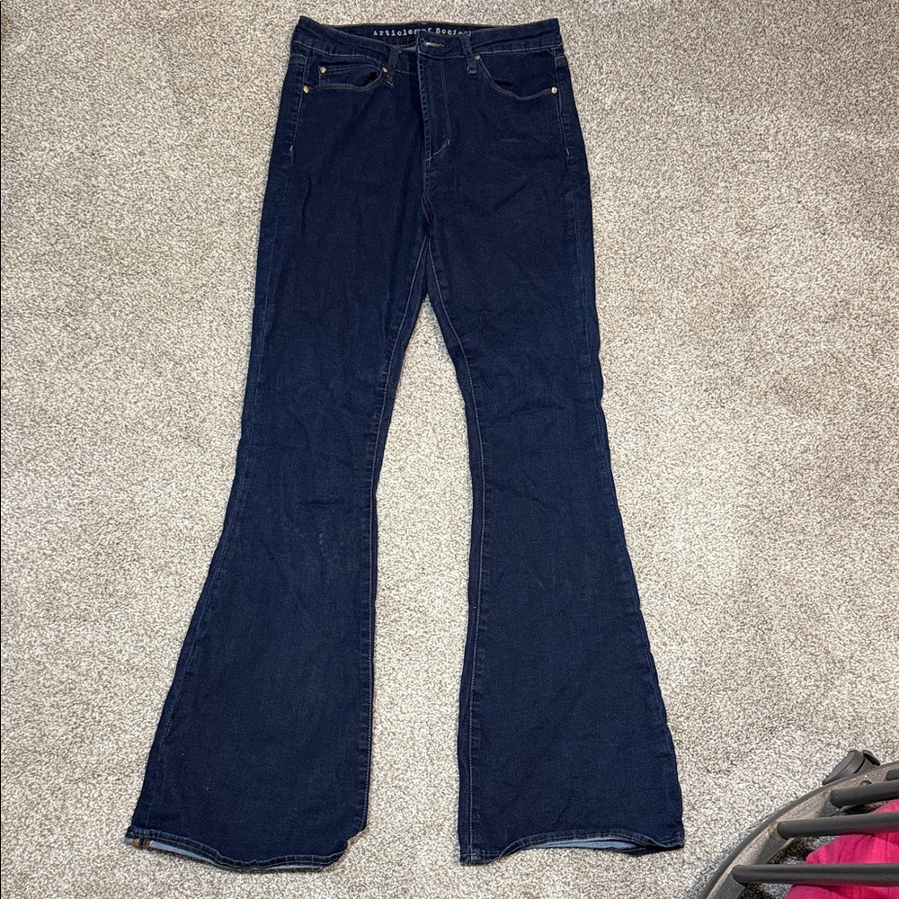 Articles Of Society Women's Navy Flare Jeans